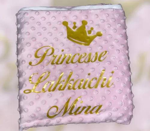Couverture pour bébé avec prénom 