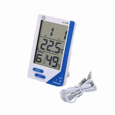 جهاز قياس الرطوبة والحرارة الرقمي / ساعة Digital Humidity Temperature Tester /Hygrometer Clock