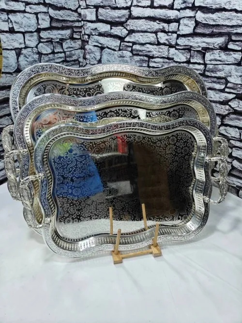 السلام عليكم حبيباتي نPlateaux Argent Carré3 قطع MH80 