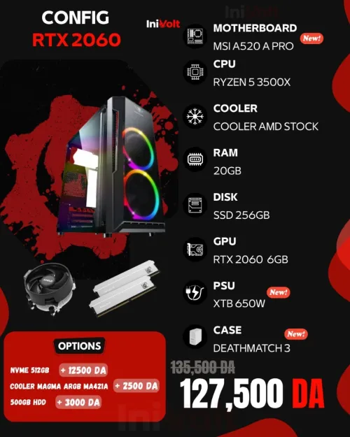 CONFIG RTX 2060 6GB - 20GB RAM