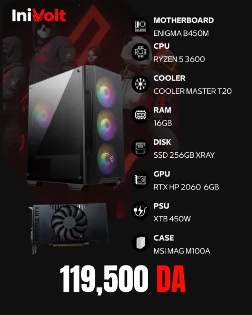 PROMO - CONFIG RTX 2060 - 16GB RAM - RYZEN 5 3600