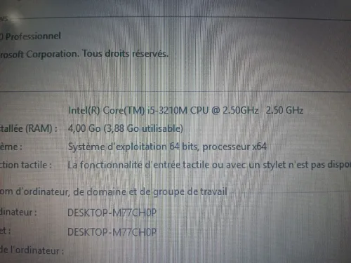 Lot 2 pc portable Dell i7 et i5