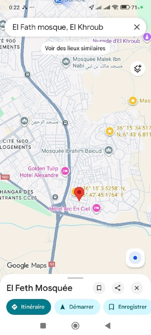 Location Appartement Niveau de villa F5 Constantine El khroub