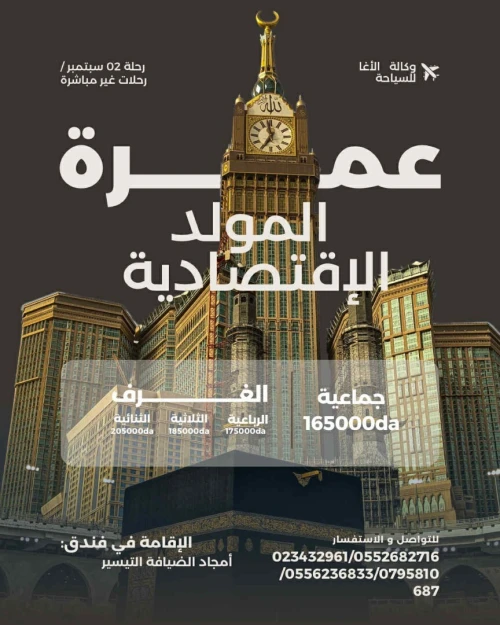 عمرة المولد النبوي الشريف الاقتصادية 