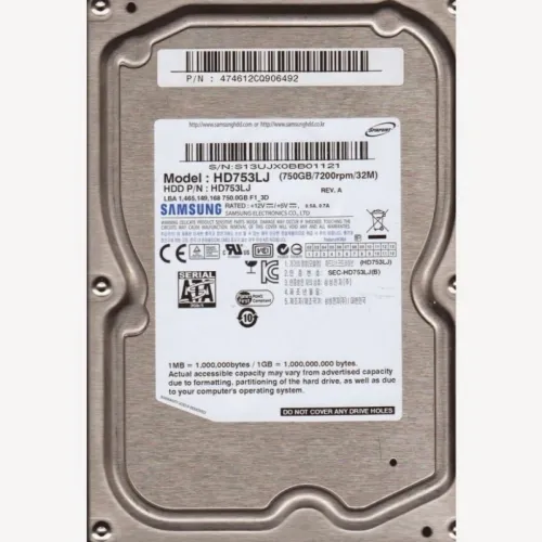 Disque dur HDD 750gb 3.5''