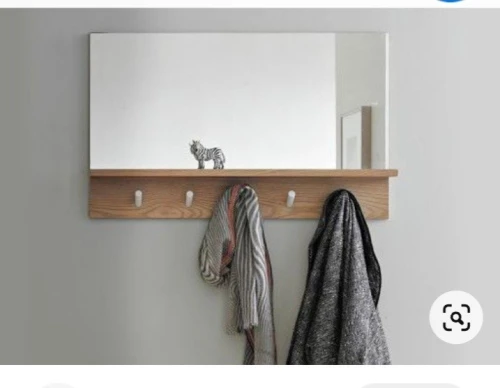 Miroir porte manteau étagère 