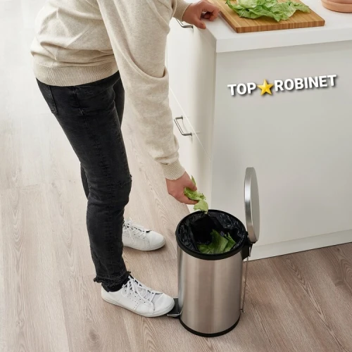 Poubelle inox