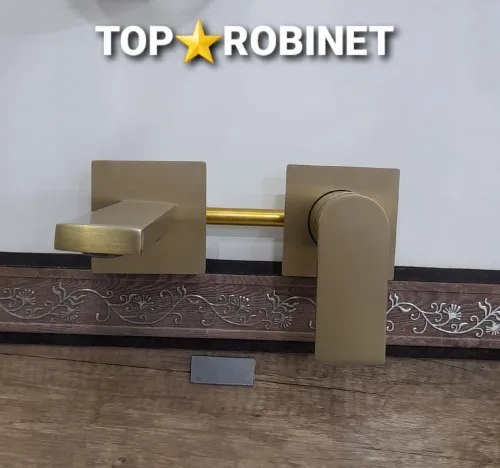 Robinet mitigeur doré 