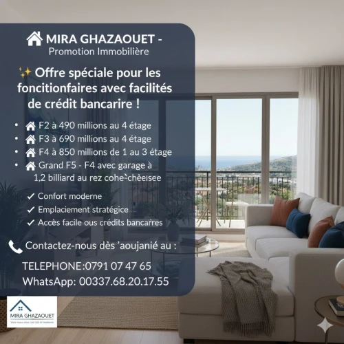 Vente Appartement F2 F3 F4 Tlemcen Ghazaouet