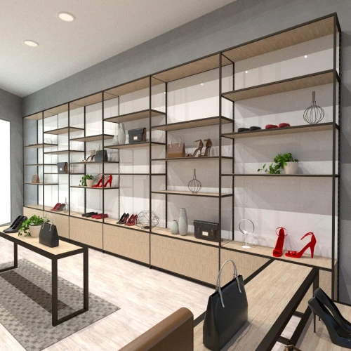 Plan 3D / agencement et décoration intérieure des magasins