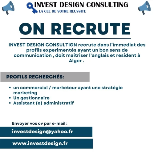 offre d'emploi COMMERCIAL , marketing , management 