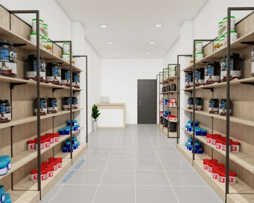 Plan 3D / agencement et décoration intérieure des magasins