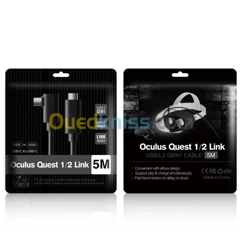 Cable meta quest link meta quest 3 3S 05 metres (usb type C > type C )