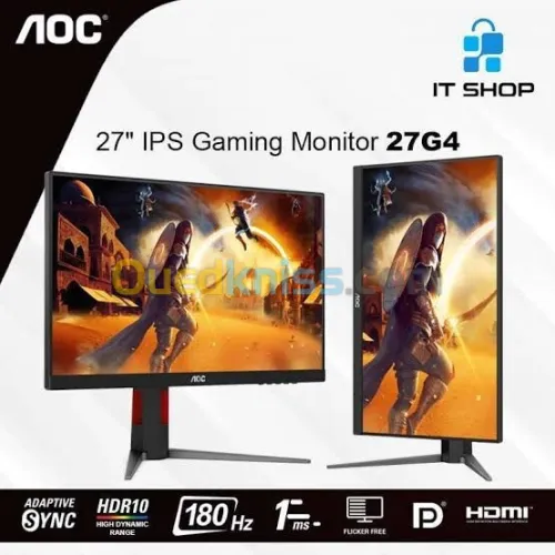 Ecran AOC 27G4 fast IPS 27" full HD 180hz 1ms
