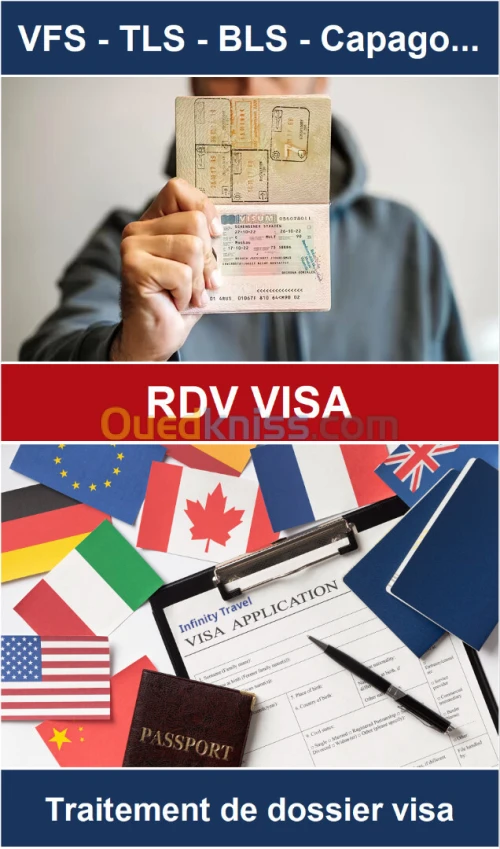 Rendez vous visa: Croatie, Suisse, Autriche, Danemark, Slovénie, Tchéque, Luxembourg, RDV VFS TLS...