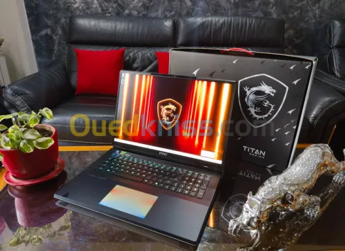 MSI TITAN 18 HX AI - Ultra 9 285HX - RTX 5080 12Go - Écran 18" 4k Mini-LED 120Hz - SSD 4To -RAM 64Go