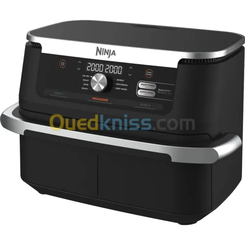 AIR FRAYER Ninja Friteuse Sans Huile Grand Bac 10,4L Avec Posibilite Separation On Deux Zone