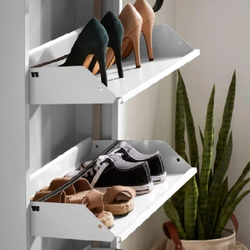 Porte Chaussures en métal 3 Tiroirs