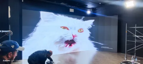 Ecran led géant incurvé p2.6 avec cabinet 500*500mm de studio 