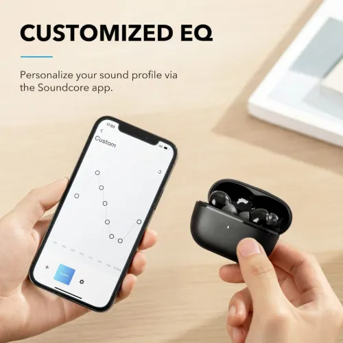 Soundcore Anker P3i écouteurs Bluetooth sans fil, réduction du bruit actif hybride, 4 microphones