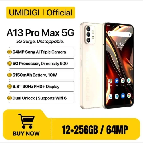 Umidigi Umidigi a13 pro max 5g 12gb/512gb 3400 négociable