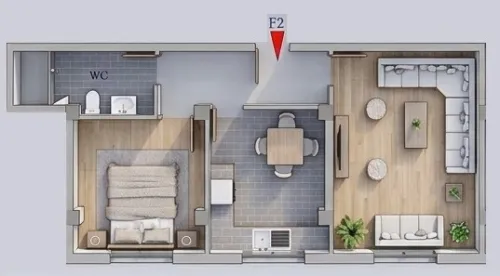 Vente Appartement F2 Blida Boufarik