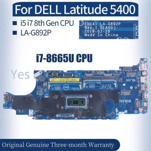 Carte Mère Dell Latitude 5400 i7 8th