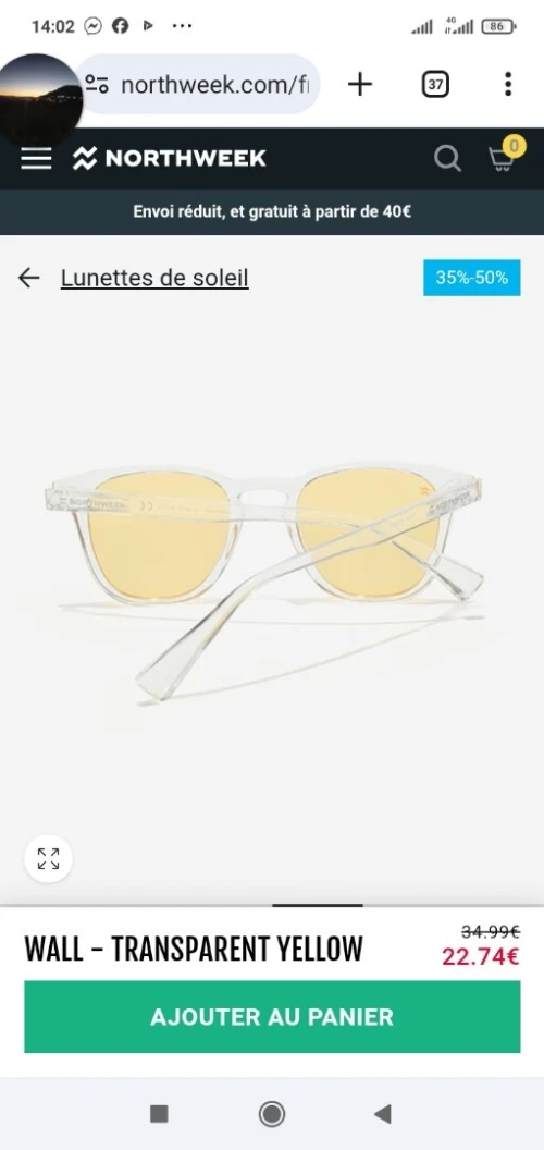 Lunette soleil NORTHWEEK