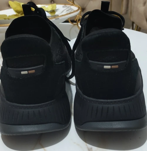Baskets BOSS TTNM EVO avec tige en maille et finitions en cuir suédé