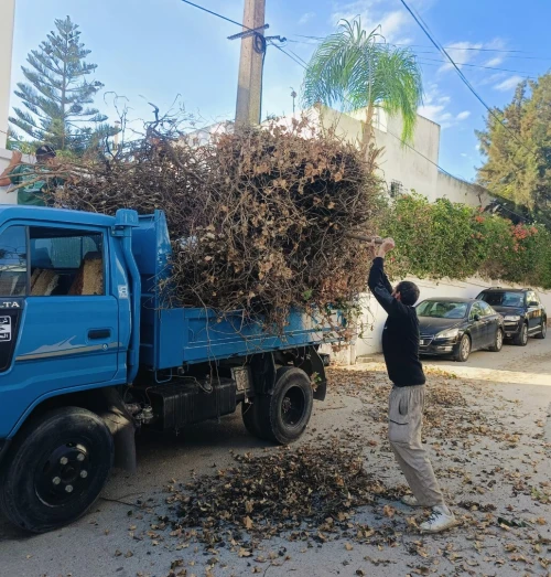 NettoyageDécharge camion transport
