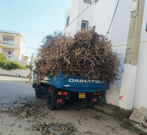 NettoyageDécharge camion transport