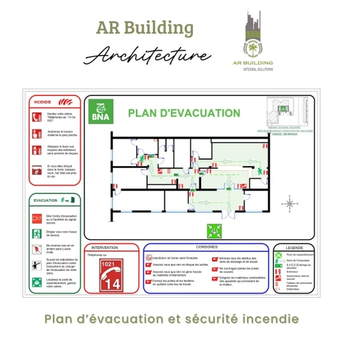 Plan d'évacuation et plan d'intervention incendie