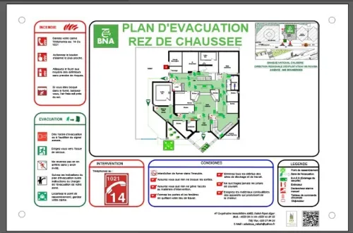 Plan d'évacuation et plan d'intervention incendie