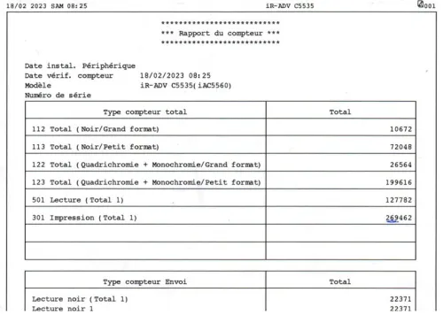 Vente deux (02) Imprimante Multifonction CANON iR-Adv C5535i A3 couleur 