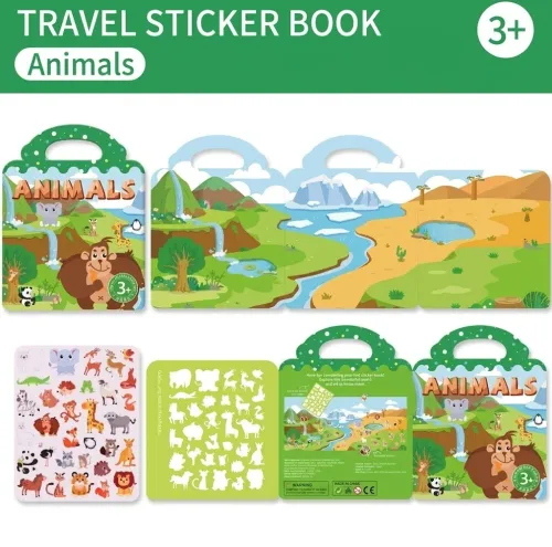 Livres autocollant réutilisable pour enfants
