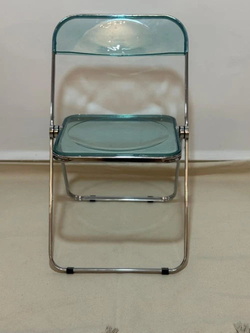 NOUVEL ARRIVAGE Chaise Pliante en Polycarbonate Transparent  Design Moderne