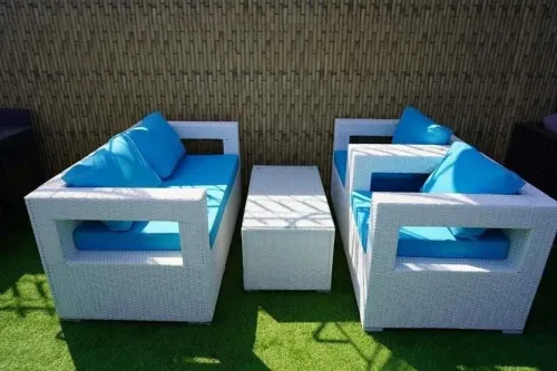 SALON RT0034 + DESIGN EN ROTIN POUR EXTERIEUR ET INTERIEUR 