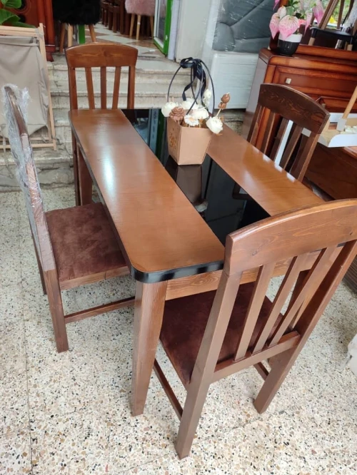 table cuisine salle a manger bois rouge premier choix qualite /prix 