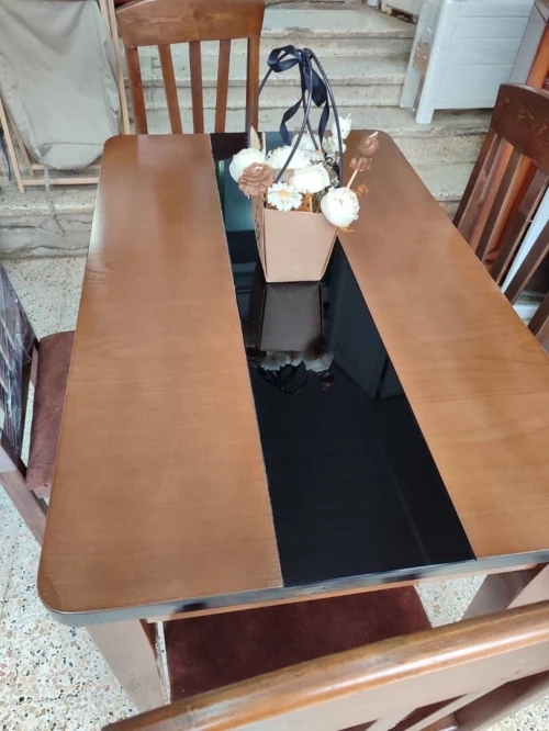 table cuisine salle a manger bois rouge premier choix qualite /prix 