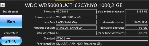 Disque dur 500Go & 1To
