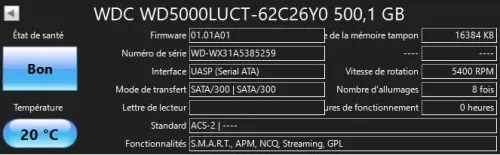 Disque dur 500Go & 1To
