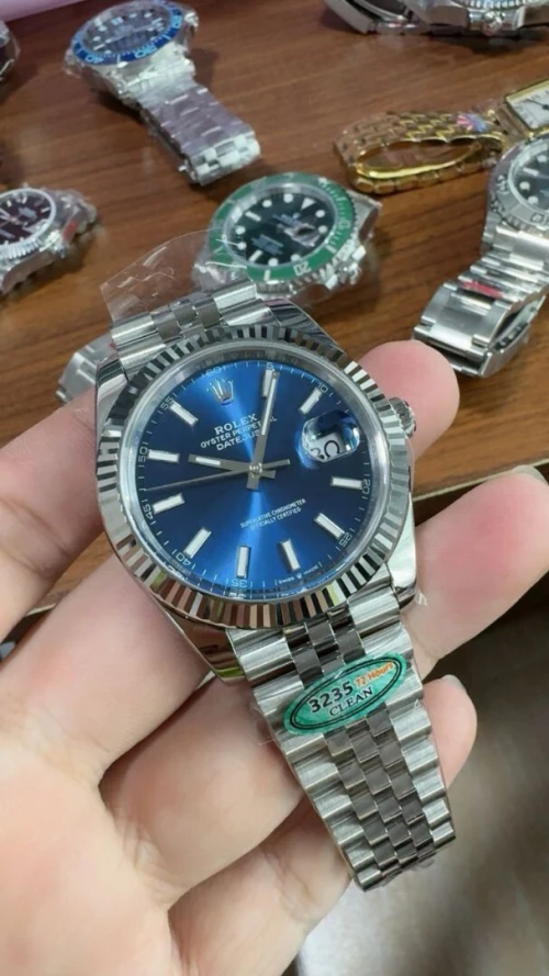 Montre Rolex Datejust Blue (Clean / Clone)