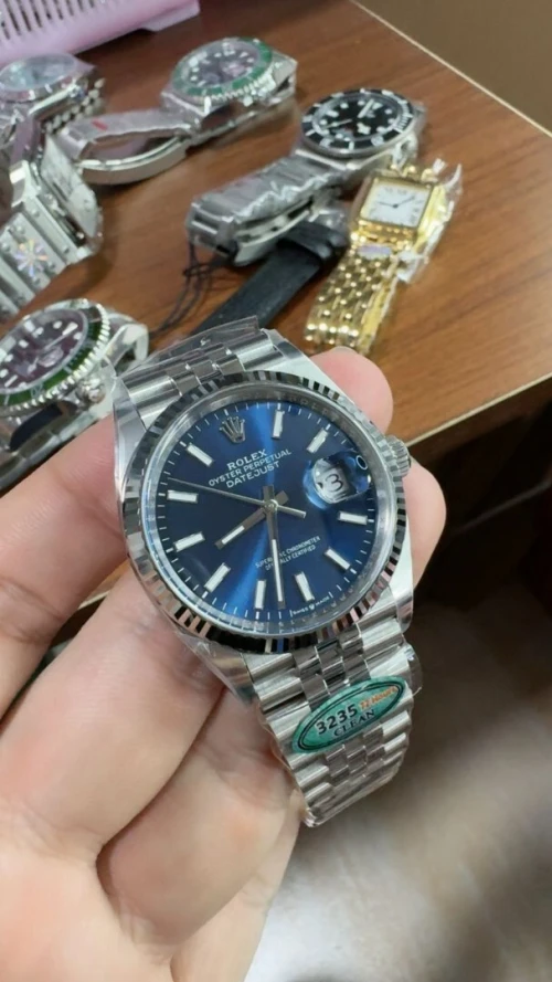 Montre Rolex Datejust Blue (Clean / Clone)