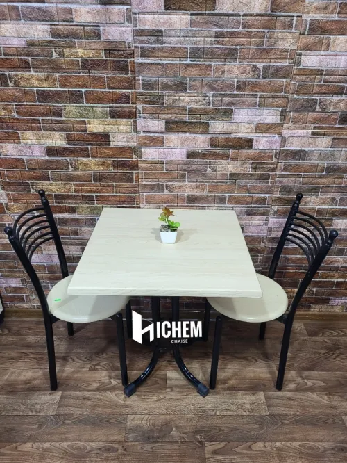 Table et chais pour cafétéria et fast food et restaurant 