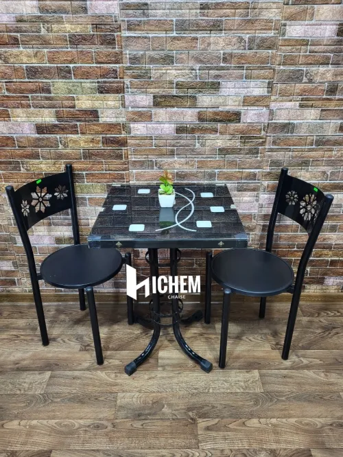 Table et chais pour cafétéria et fast food et restaurant 