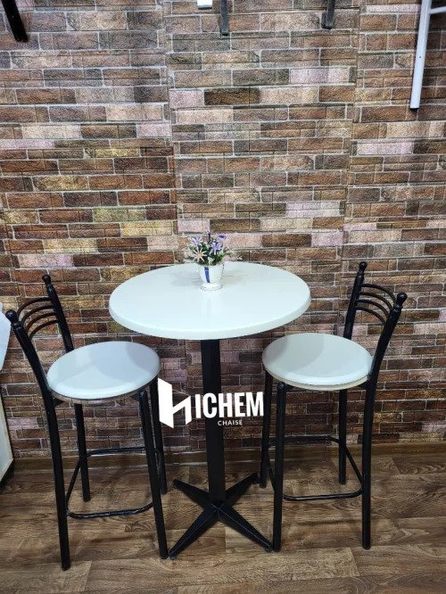 Table et chais pour cafétéria et fast food et restaurant 