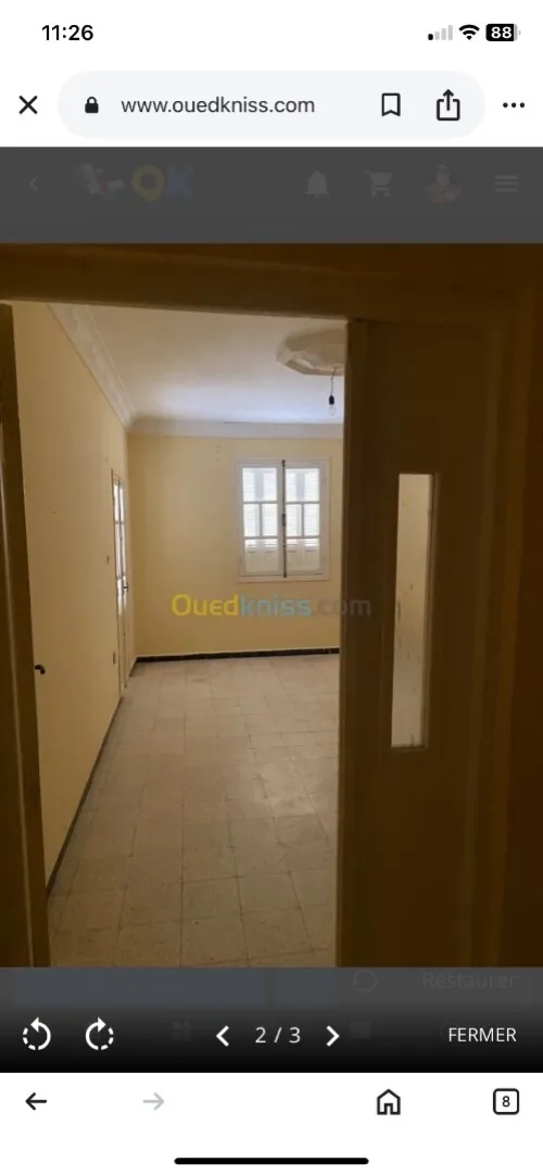 Vente Appartement F3 Tébessa Tebessa