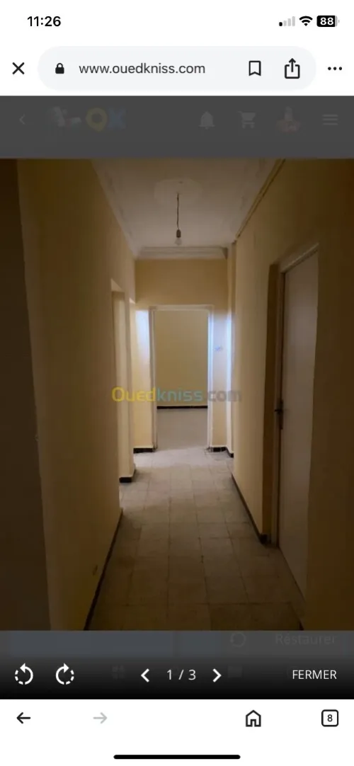 Vente Appartement F3 Tébessa Tebessa