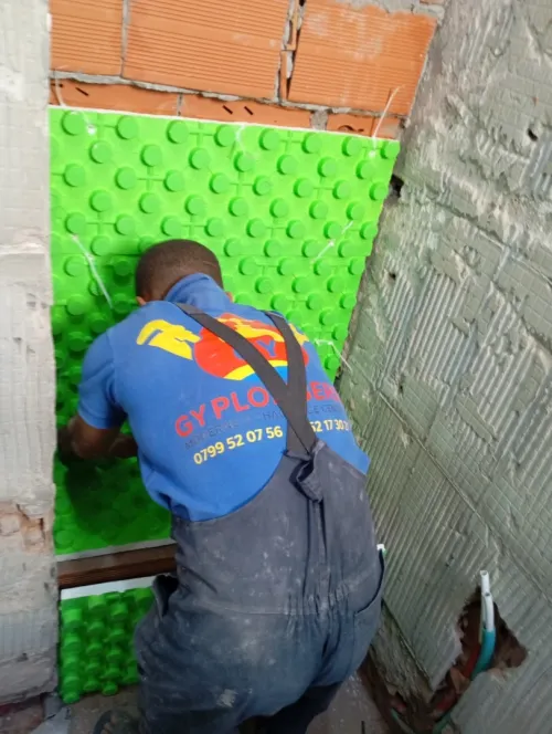 Construction douche italienne carleur et plomberie