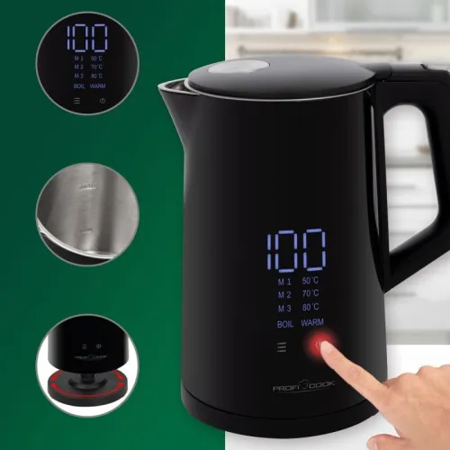 Bouilloire éléctrique avec écran tactile 1,7L Proficook PC-WKS 1243